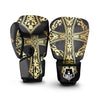 Golden Cross Ornamental Print Boxing Gloves-grizzshop