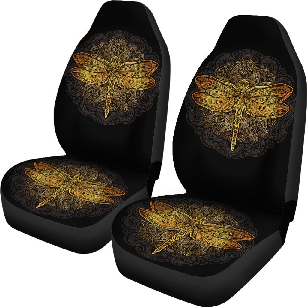 Golden Dragonfly Car Seat Covers-grizzshop