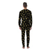 Golden Horoscope Zodiac Signs Print Pattern Men's Pajamas-grizzshop