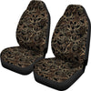 Golden Lotus Pattern Print Universal Fit Car Seat Cover-grizzshop