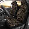 Golden Lotus Pattern Print Universal Fit Car Seat Cover-grizzshop