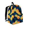 Golden Pineapple Edm Hawaiian Print Backpack-grizzshop