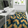 Golden Pineapple Edm Hawaiian Print Floor Mat-grizzshop