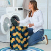 Golden Pineapple Edm Hawaiian Print Laundry Basket-grizzshop