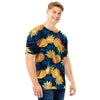 Golden Pineapple Edm Hawaiian Print Men T Shirt-grizzshop