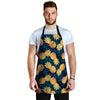 Golden Pineapple Edm Hawaiian Print Men's Apron-grizzshop