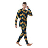 Golden Pineapple Edm Hawaiian Print Men's Pajamas-grizzshop