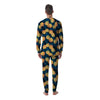 Golden Pineapple Edm Hawaiian Print Men's Pajamas-grizzshop