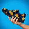 Golden Pineapple Edm Hawaiian Print Men's Sneakers-grizzshop