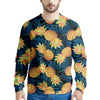 Golden Pineapple Edm Hawaiian Print Men's Sweatshirt-grizzshop