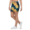 Golden Pineapple Edm Hawaiian Print Mini Skirt-grizzshop