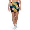 Golden Pineapple Edm Hawaiian Print Mini Skirt-grizzshop