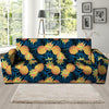 Golden Pineapple Edm Hawaiian Print Sofa Cover-grizzshop