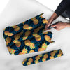 Golden Pineapple Edm Hawaiian Print Umbrella-grizzshop