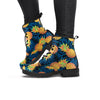 Golden Pineapple Edm Hawaiian Print Women's Boots-grizzshop