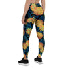 Golden Pineapple Edm Hawaiian Print Women's Leggings-grizzshop