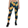 Golden Pineapple Edm Hawaiian Print Women's Leggings-grizzshop