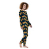 Golden Pineapple Edm Hawaiian Print Women's Pajamas-grizzshop