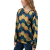 Golden Pineapple Edm Hawaiian Print Women's Sweatshirt-grizzshop