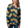 Golden Pineapple Edm Hawaiian Print Women's Sweatshirt-grizzshop