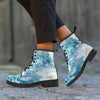 Golden Powder Blue Marble Men's Boots-grizzshop