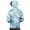 Golden Powder Blue Marble Men's Hoodie-grizzshop