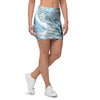 Golden Powder Blue Marble Mini Skirt-grizzshop