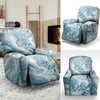 Golden Powder Blue Marble Recliner Cover-grizzshop