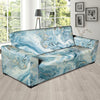 Golden Powder Blue Marble Sofa Cover-grizzshop