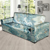 Golden Powder Blue Marble Sofa Cover-grizzshop