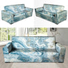 Golden Powder Blue Marble Sofa Cover-grizzshop