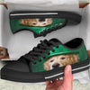 Golden Retriever Patrick's Day Print Black Low Top Shoes-grizzshop