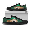 Golden Retriever Patrick's Day Print Black Low Top Shoes-grizzshop