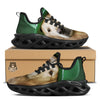 Golden Retriever Patrick's Day Print Black Running Shoes-grizzshop