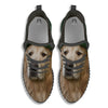 Golden Retriever Patrick's Day Print Black Walking Shoes-grizzshop