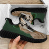 Golden Retriever Patrick's Day Print Black Walking Shoes-grizzshop