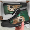 Golden Retriever Patrick's Day Print High Top Shoes-grizzshop