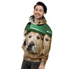 Golden Retriever Patrick's Day Print Men's Hoodie-grizzshop