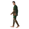 Golden Retriever Patrick's Day Print Men's Pajamas-grizzshop