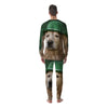 Golden Retriever Patrick's Day Print Men's Pajamas-grizzshop