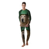 Golden Retriever Patrick's Day Print Men's Pajamas-grizzshop