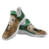 Golden Retriever Patrick's Day Print White Athletic Shoes-grizzshop