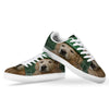 Golden Retriever Patrick's Day Print White Low Top Sneakers-grizzshop