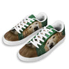 Golden Retriever Patrick's Day Print White Low Top Sneakers-grizzshop