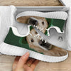 Golden Retriever Patrick's Day Print White Walking Shoes-grizzshop