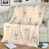 Golden Retriever Pattern Print Blanket-grizzshop