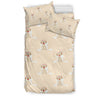 Golden Retriever Pattern Print Duvet Cover Bedding Set-grizzshop