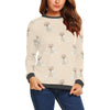 Golden Retriever Pattern Print Women's Sweatshirt-grizzshop