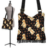 Golden Retriever Paw Pattern Print Crossbody Bags-grizzshop