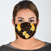 Golden Retriever Paw Pattern Print Face Mask-grizzshop